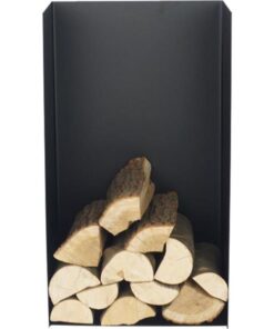 Porte-buches-acier-noir-Kielce